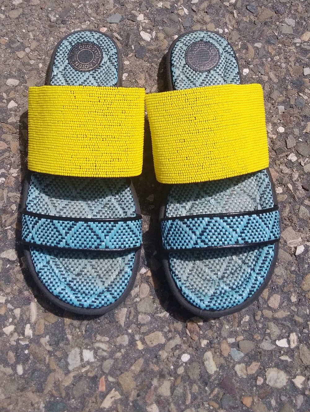 Dries Van Noten Beaded Sandal Shoe Womens 9 Vibram Sole Anthropologie
